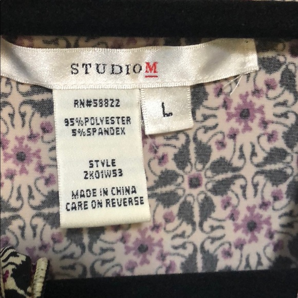 Studio M wrap dress Large Macy’s - Picture 2 of 4